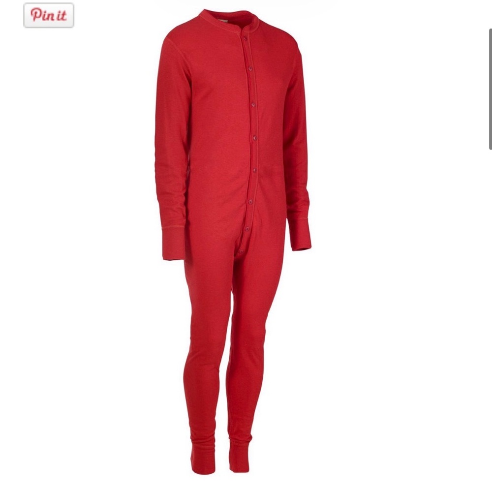 LLBean men’s One-piece long John large tall red hunting camping hiking outdoor
